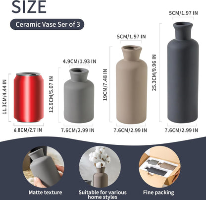 Ceramic Vase Set of 3