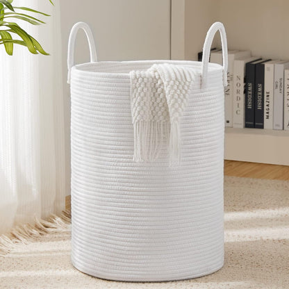 Jute Rope Laundry Hamper Basket Tall Laundry Basket