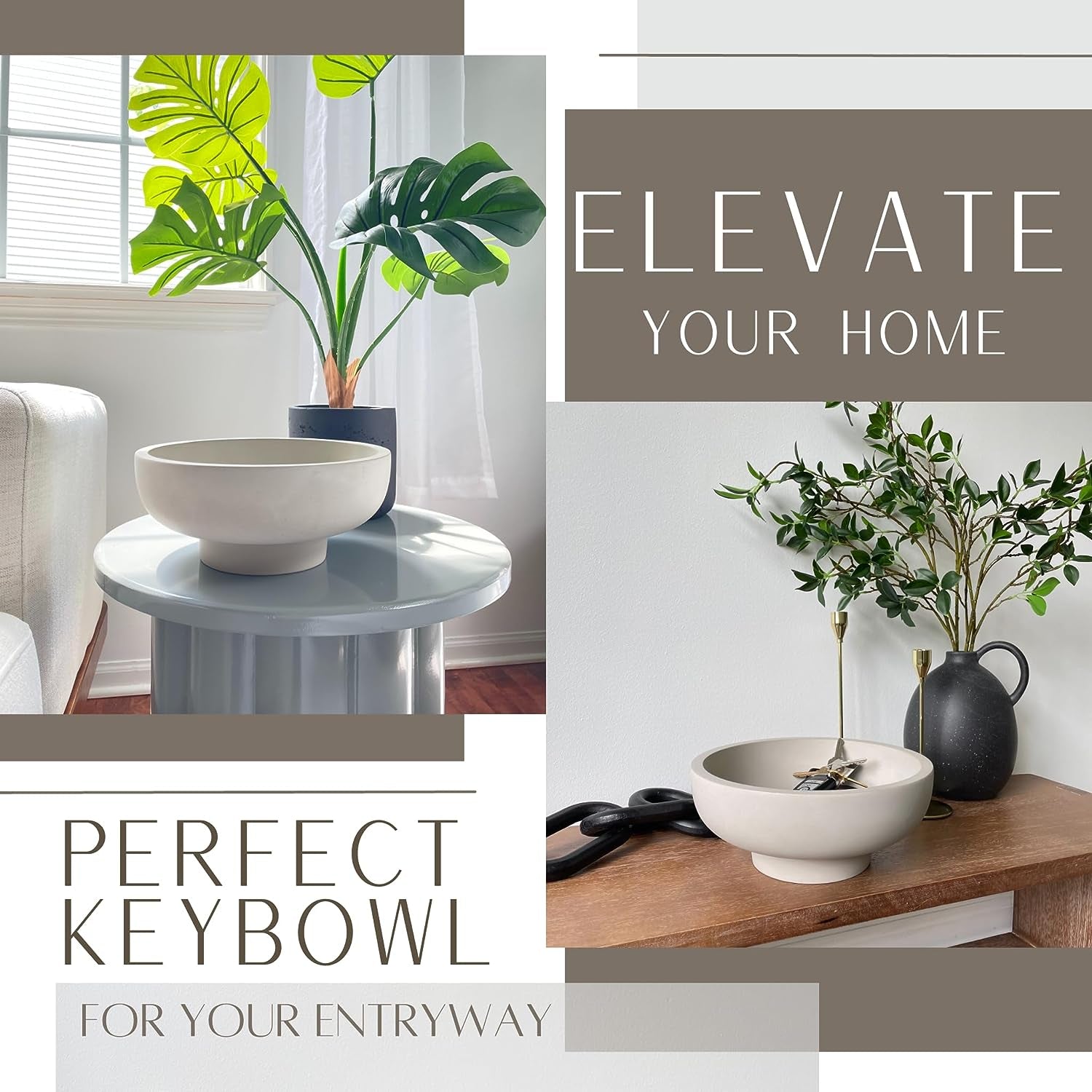 Concrete Fruit Bowl for Kitchen Counter