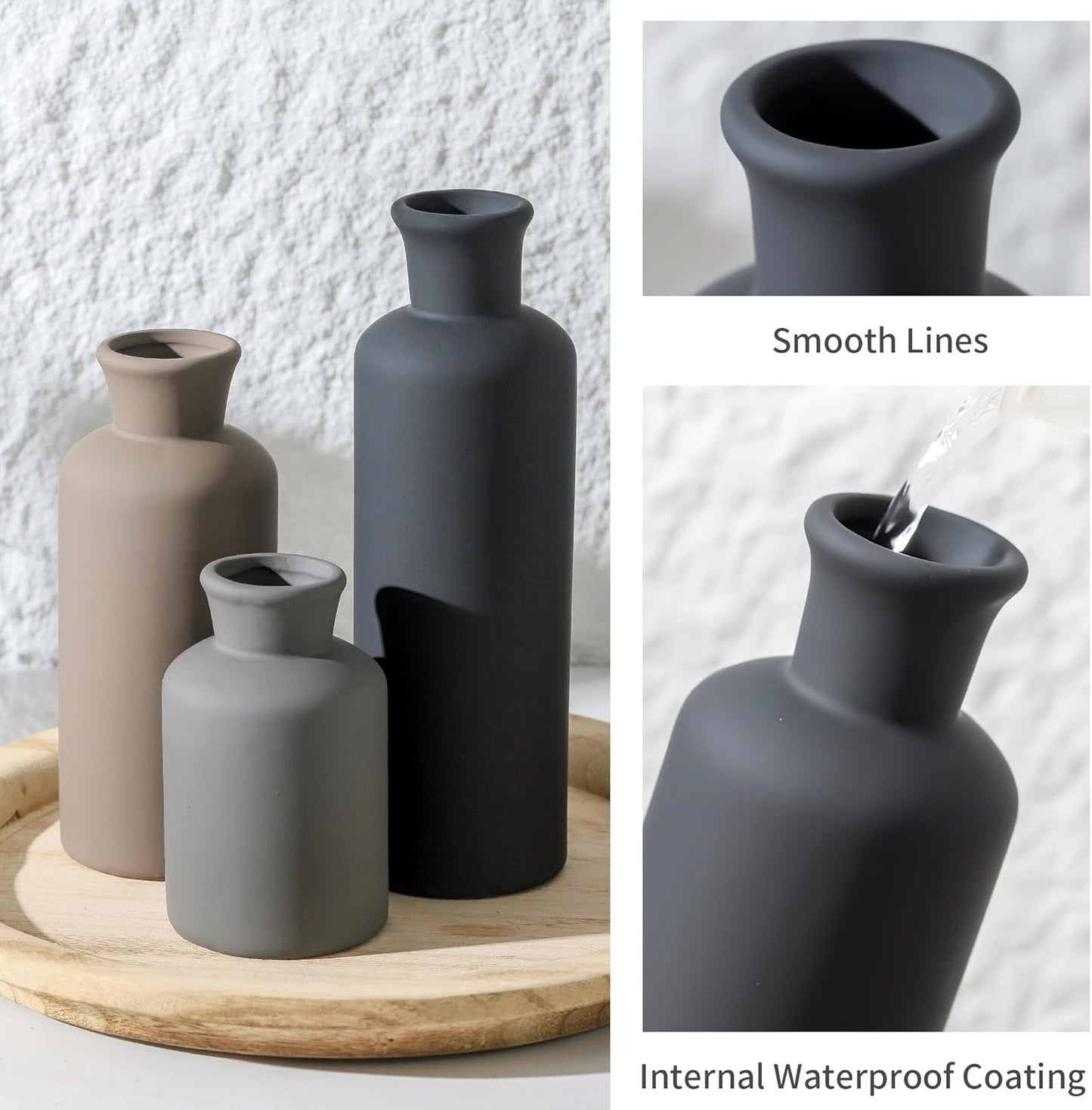 Ceramic Vase Set of 3