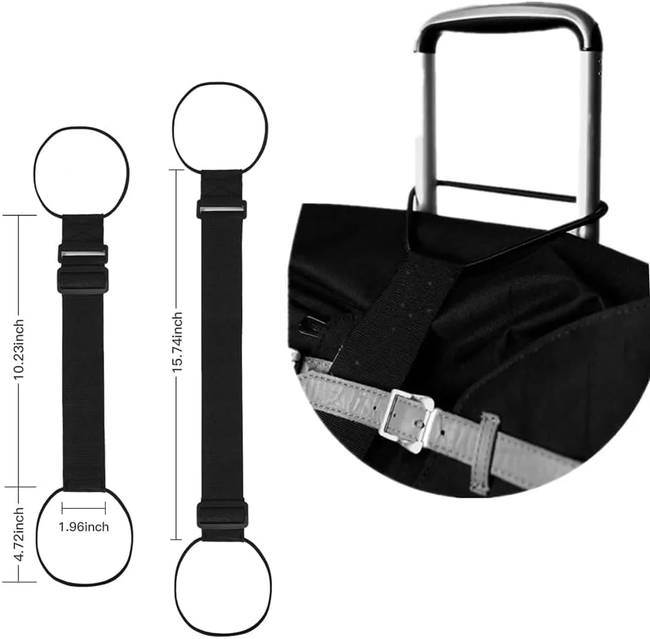 2 Pack Luggage Straps for Added Bags
