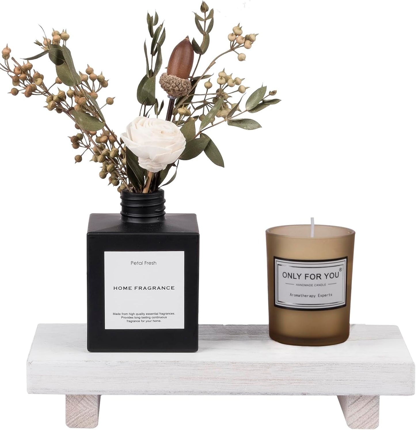 Small Wood Tray Pedestal Stand