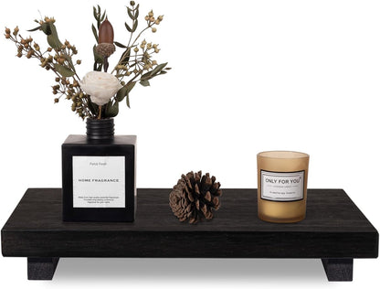 Small Wood Tray Pedestal Stand