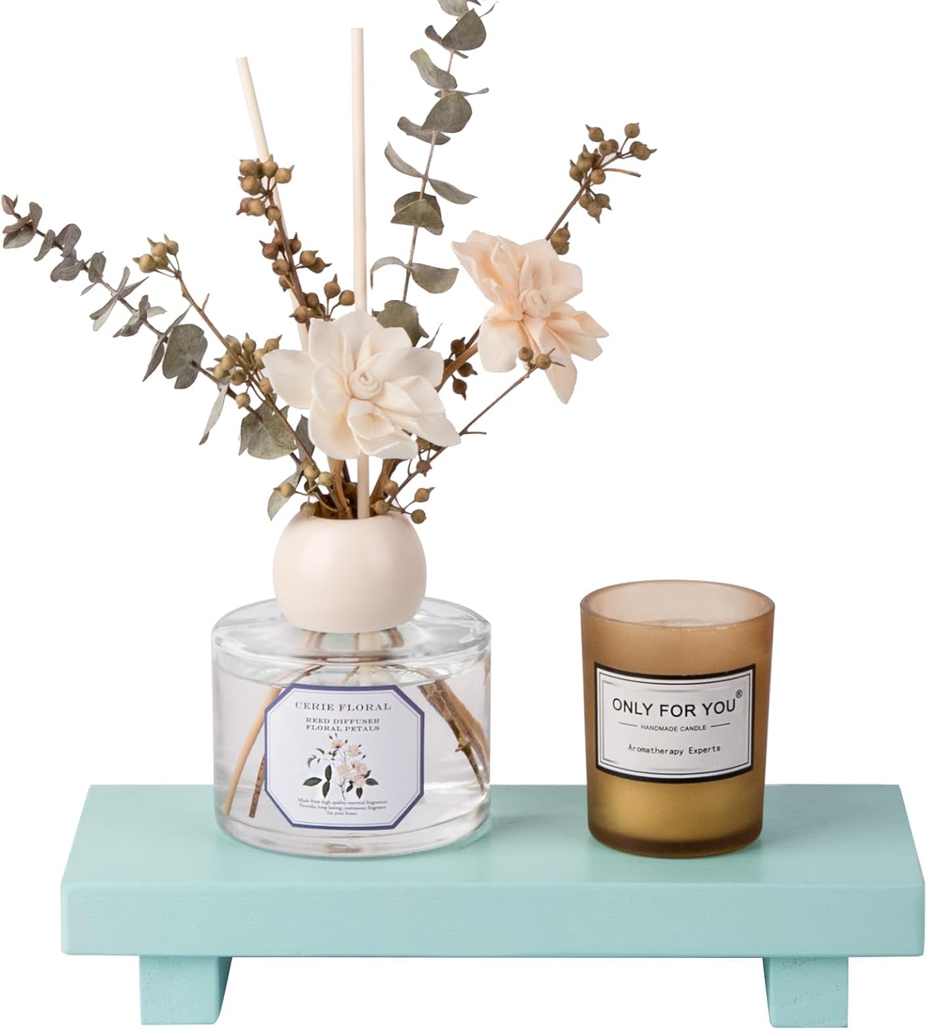 Small Wood Tray Pedestal Stand