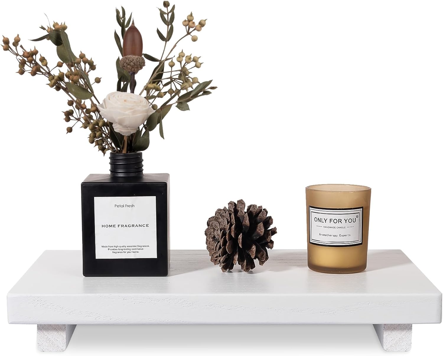 Small Wood Tray Pedestal Stand