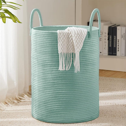 Jute Rope Laundry Hamper Basket Tall Laundry Basket
