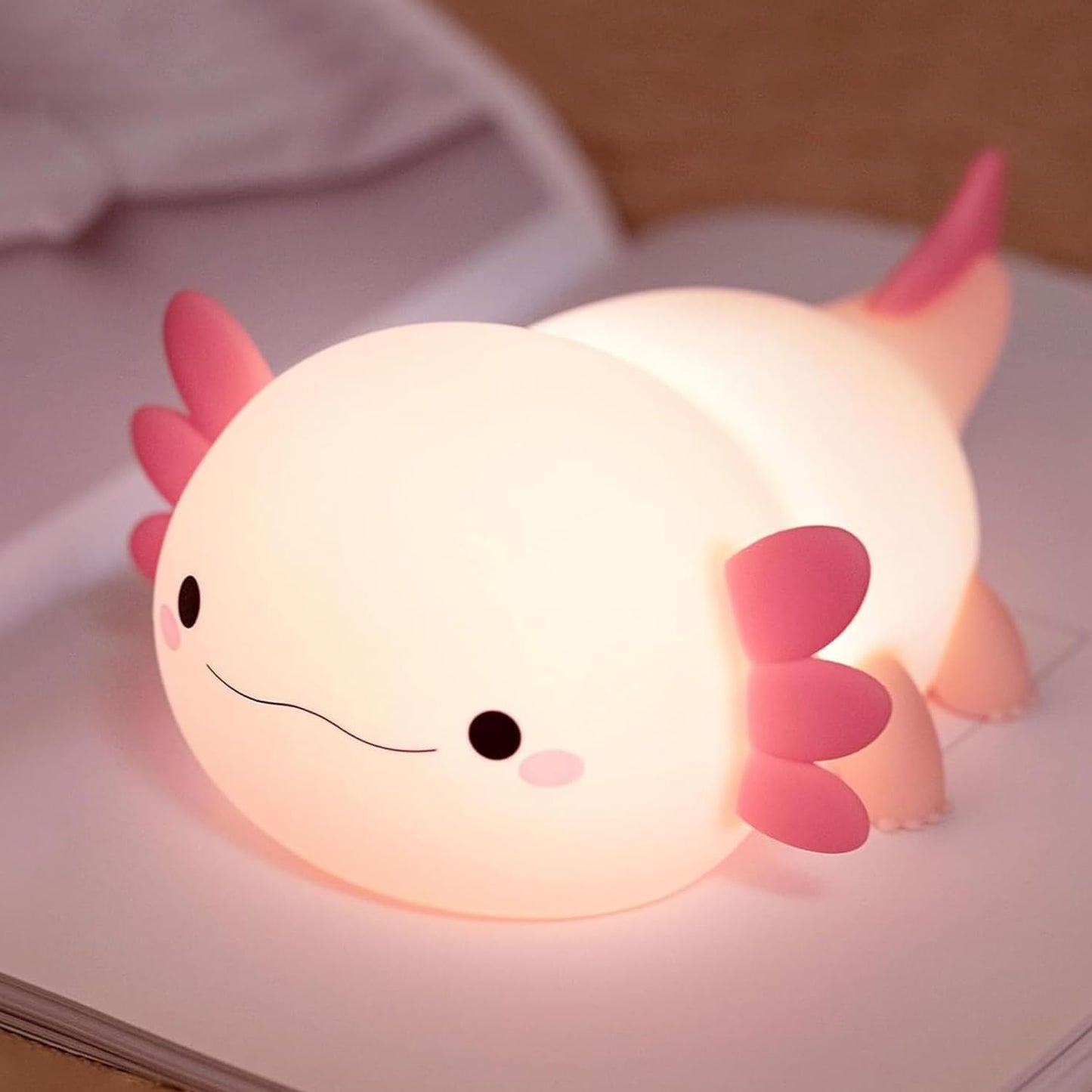 Cute Capybara Night Light, LED Squishy Novelty Animal Night Lamp,2 Levels Dimmable/Timer Nursery Nightlight for Kids, Rechargeable Touch Bedside Lamp, Bedroom/Dorm Decor, Baby Boys Girls Gifts