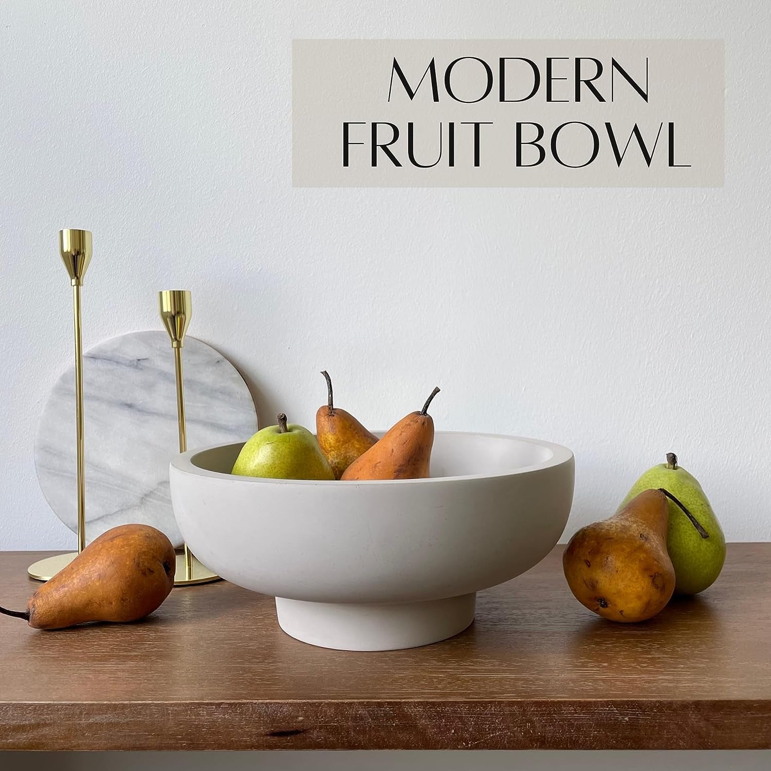 Concrete Fruit Bowl for Kitchen Counter