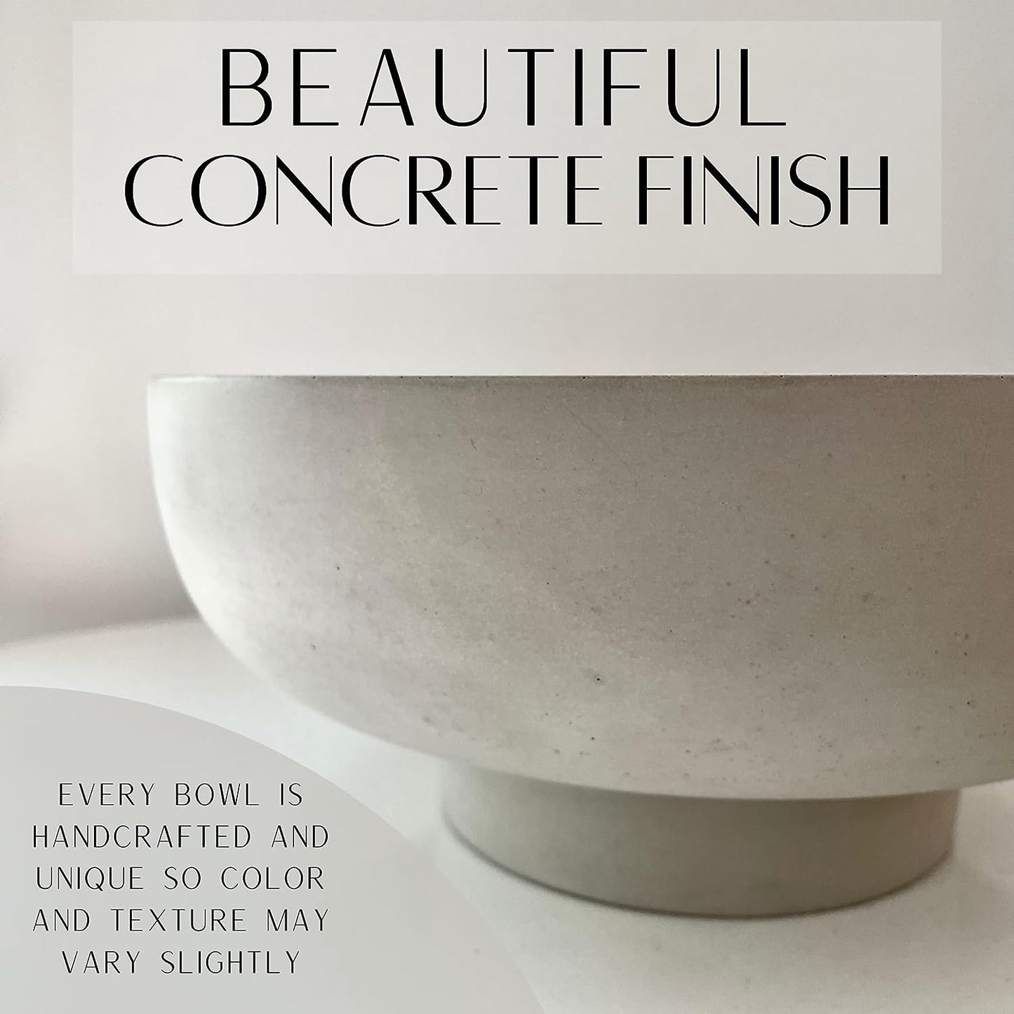 Concrete Fruit Bowl for Kitchen Counter