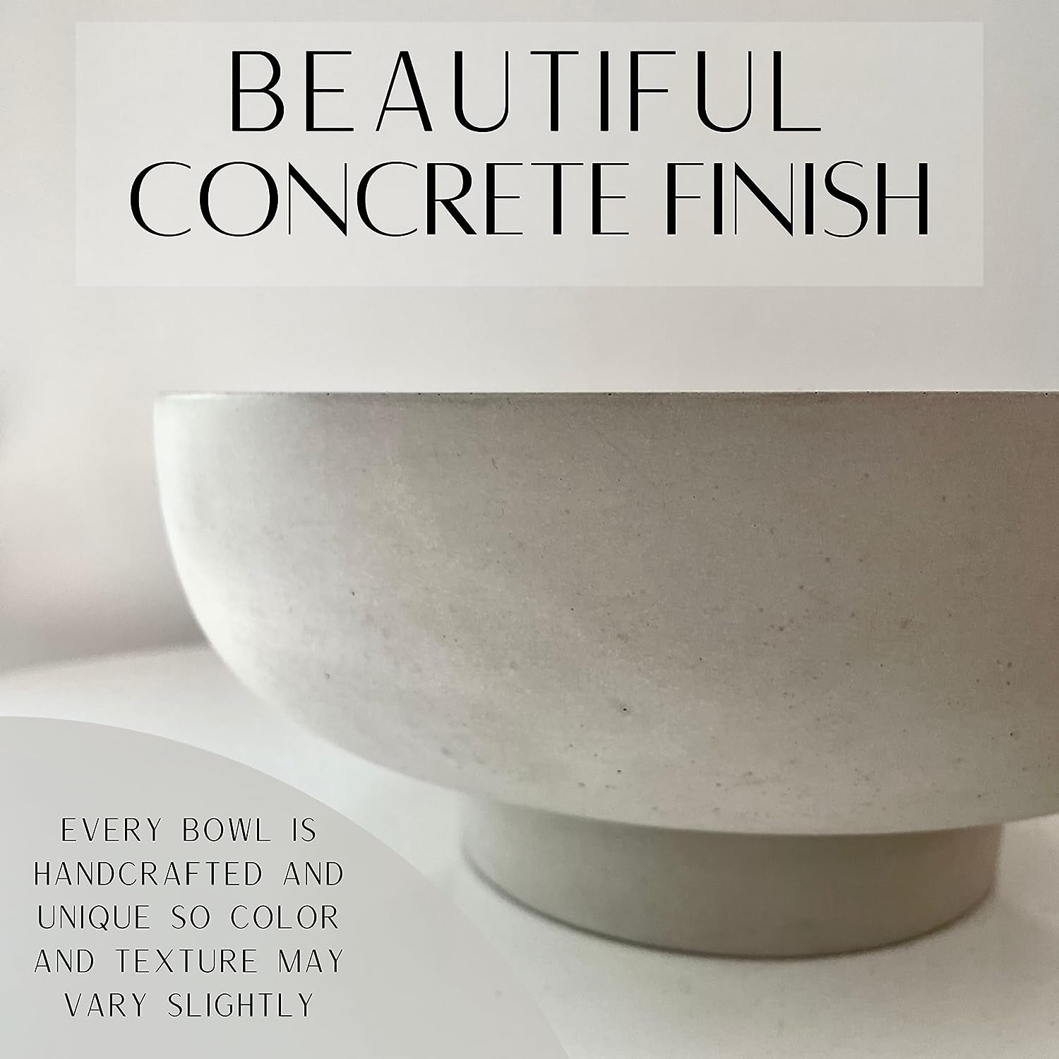Concrete Fruit Bowl for Kitchen Counter