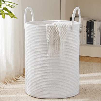 Jute Rope Laundry Hamper Basket Tall Laundry Basket