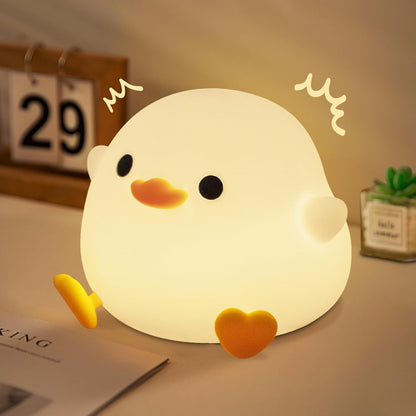 Cute Capybara Night Light, LED Squishy Novelty Animal Night Lamp,2 Levels Dimmable/Timer Nursery Nightlight for Kids, Rechargeable Touch Bedside Lamp, Bedroom/Dorm Decor, Baby Boys Girls Gifts