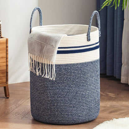 Jute Rope Laundry Hamper Basket Tall Laundry Basket
